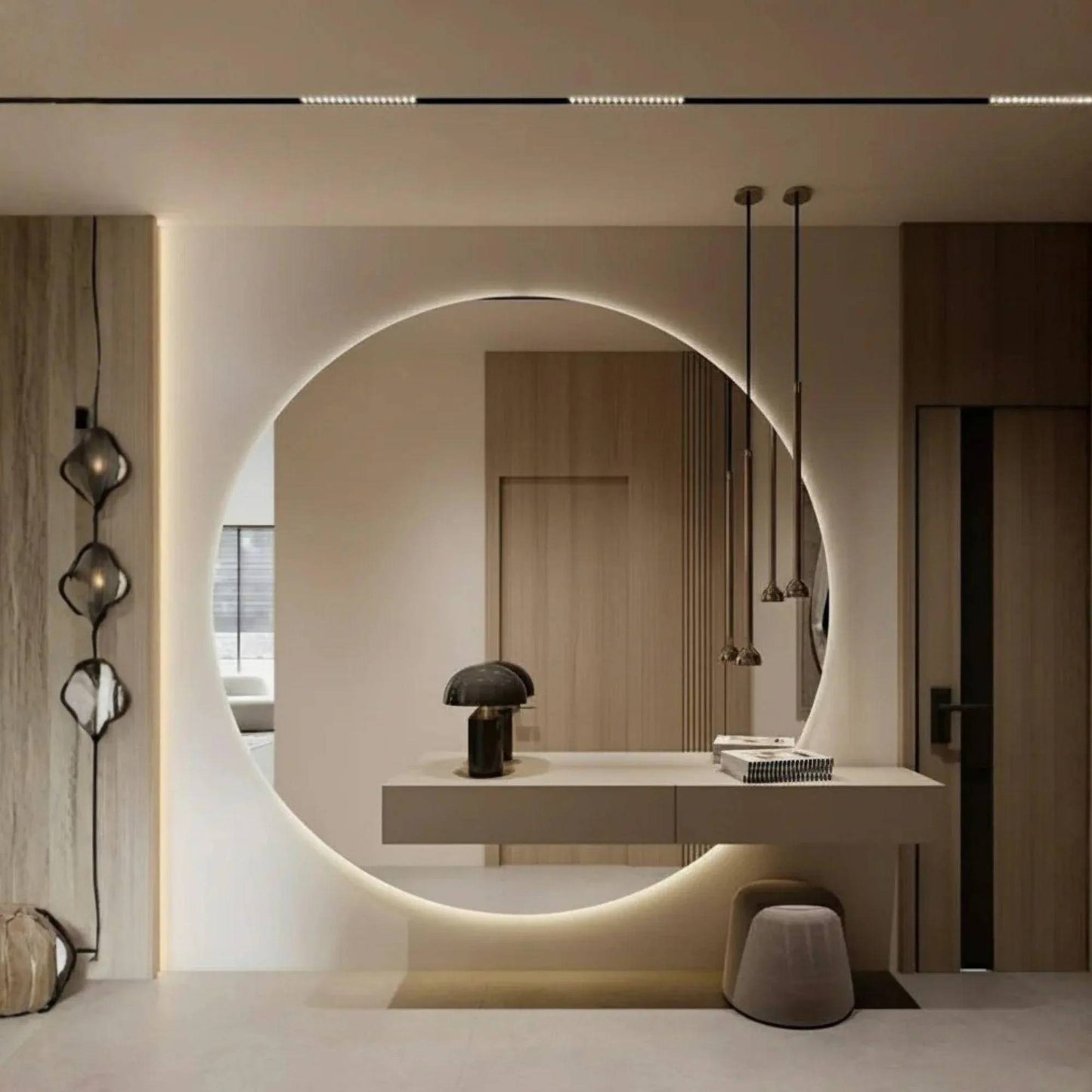 Espejo Circular Tamaño Grande