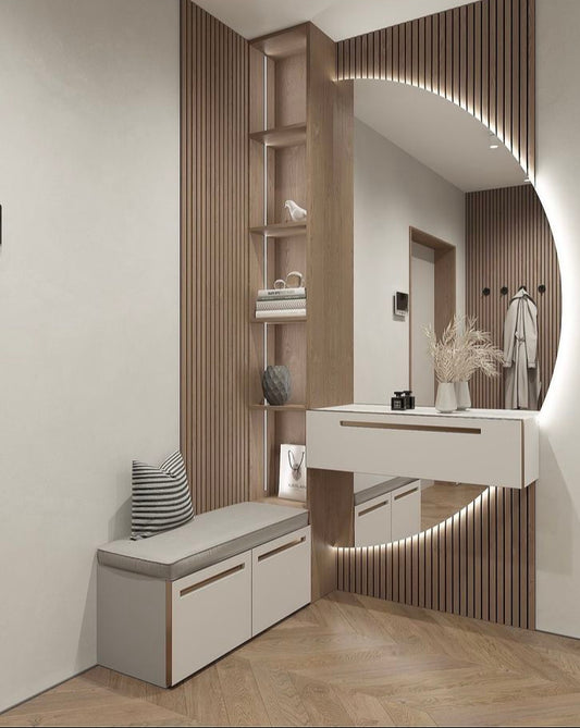 espejo retroiluminado led para recibidores o salas de estar