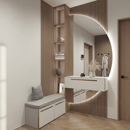 espejo retroiluminado led para recibidores o salas de estar