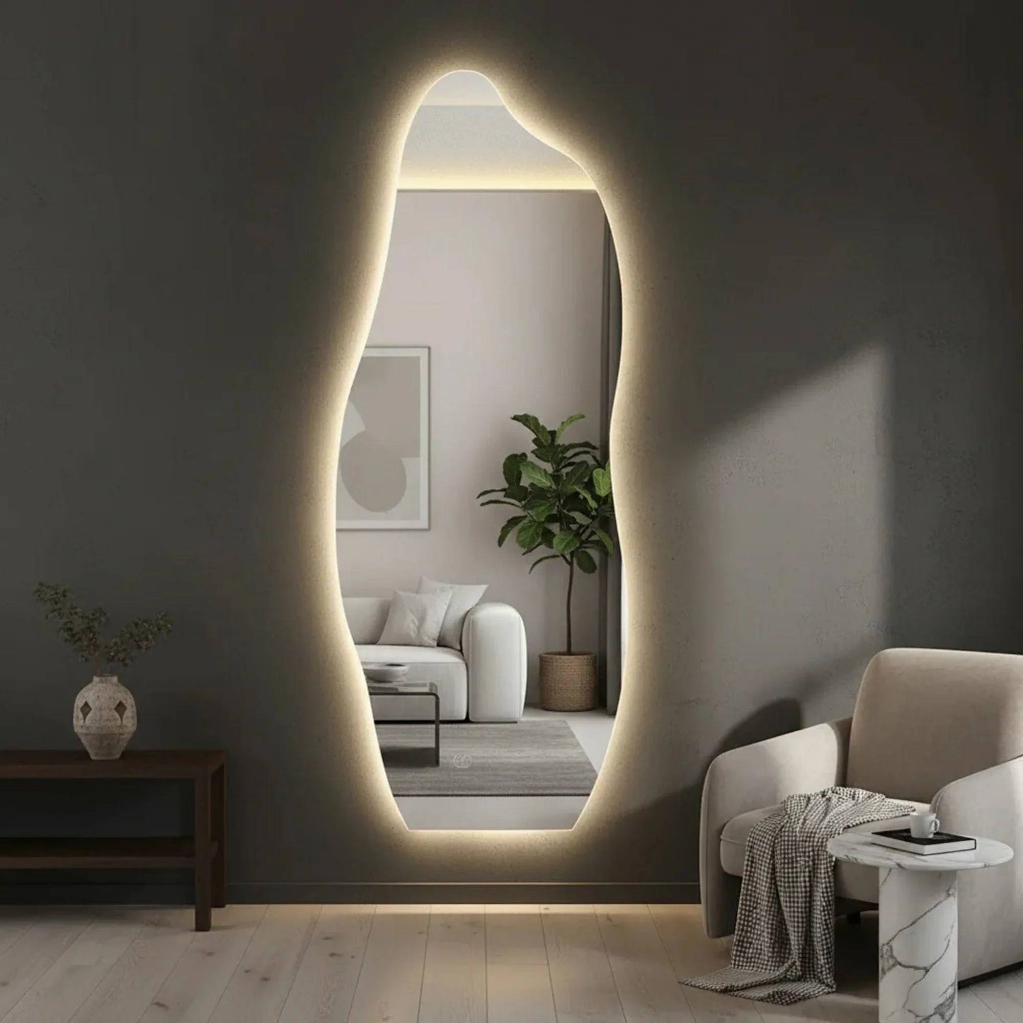 Espejo LED con forma Irregular Corcovado