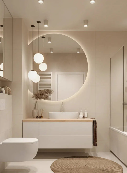 Espejo LED Semicírculo