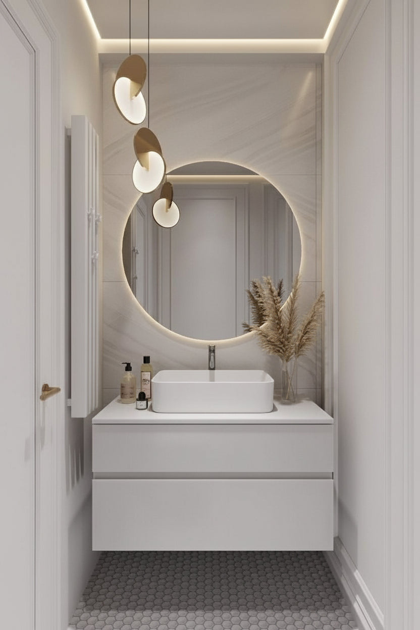 Espejo Redondo LED: Iluminación Brillante para un Reflejo Claro y Elegante"