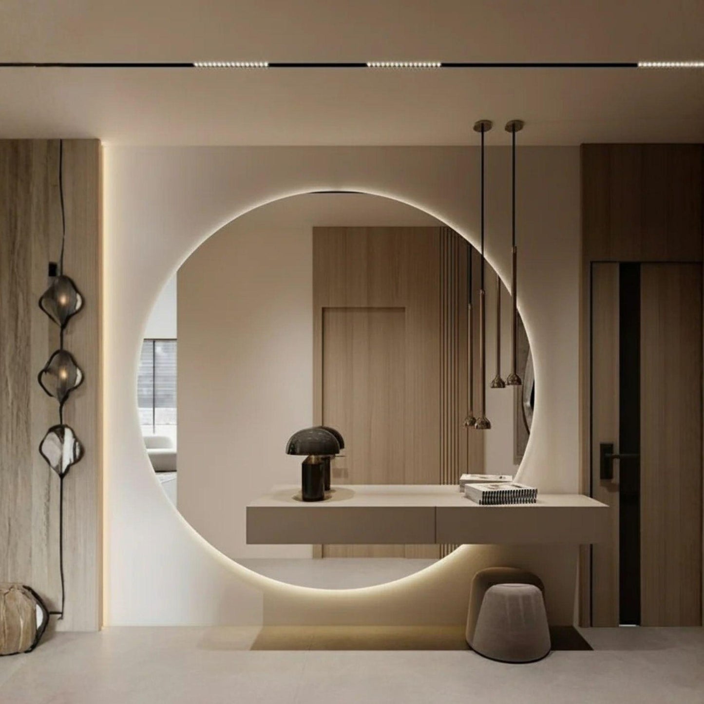 Espejo Circular Tamaño Grande