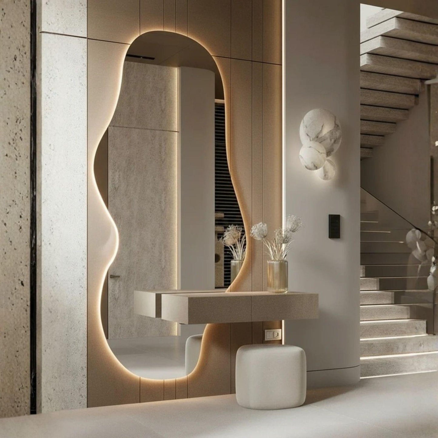 Espejo LED Irregular Silueta