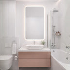 espejo para baño con luz led intregado qu puedes elegir calido y frio el espejo es de origen belga libre de plomo de varias medidas