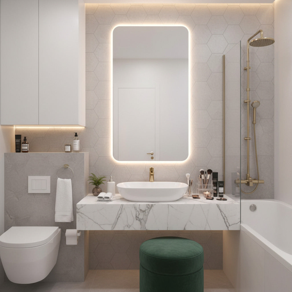 Espejo LED de Pared para Baño