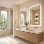 espejos led para baño forma rectangular