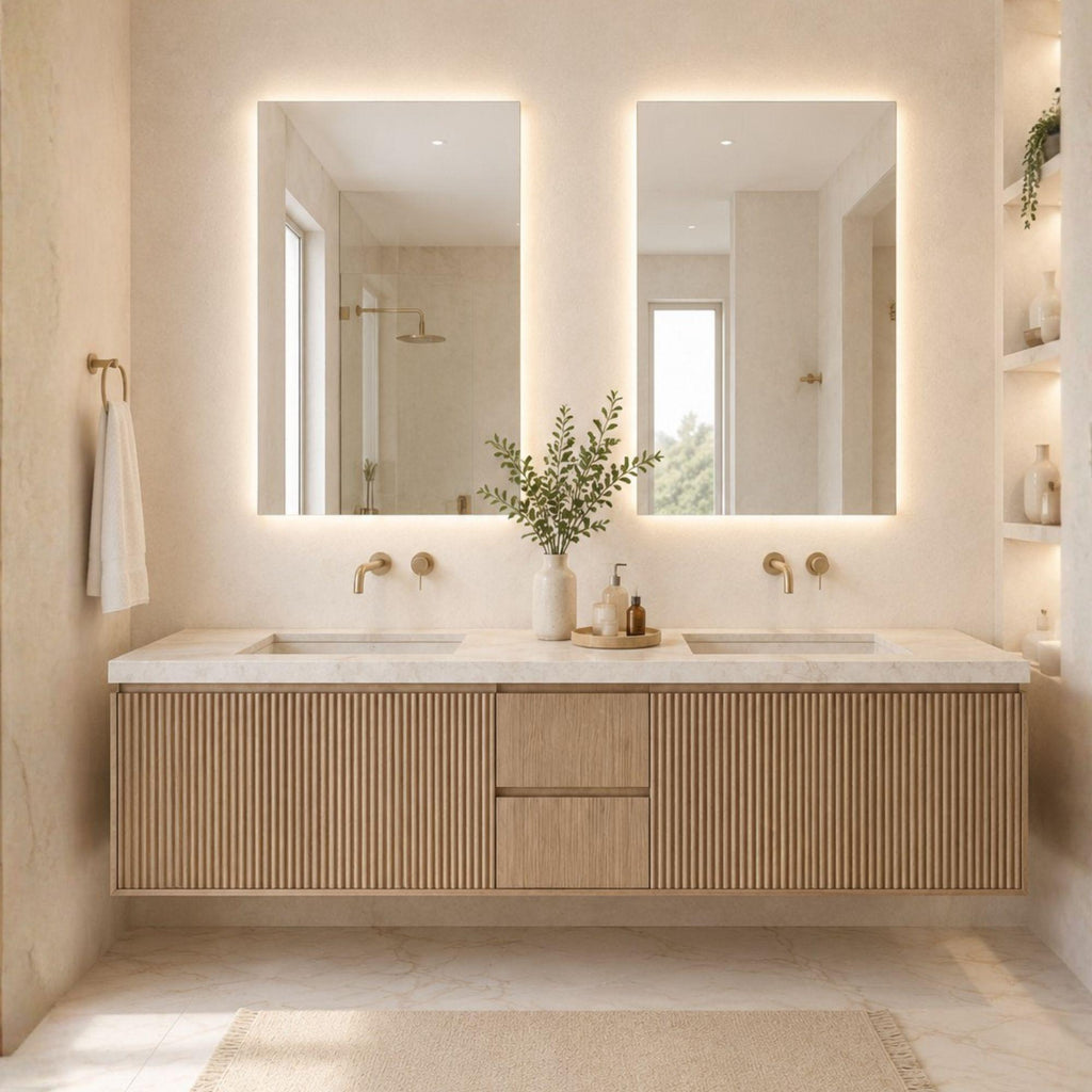 ESPJOS CUADRADOS PARA BAÑO CON ILUMINACION LED