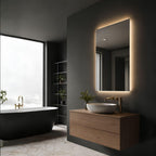 Espejo rectangular para baño con iluminacion led