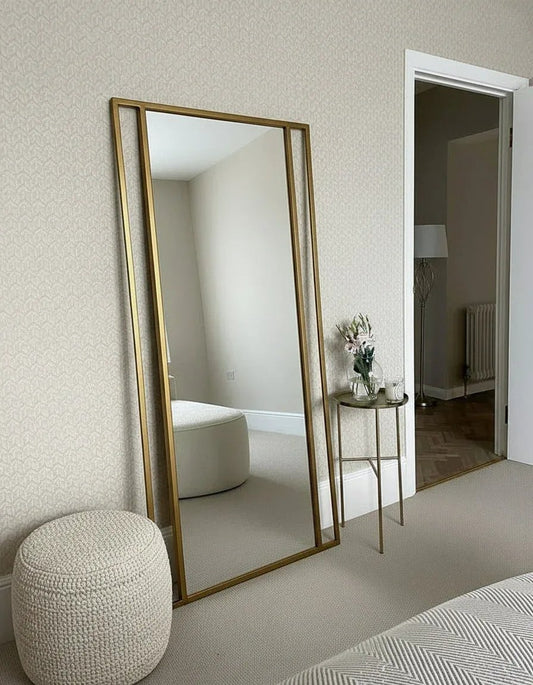 Espejo Rectangular Classic Marco Fierro Dorado