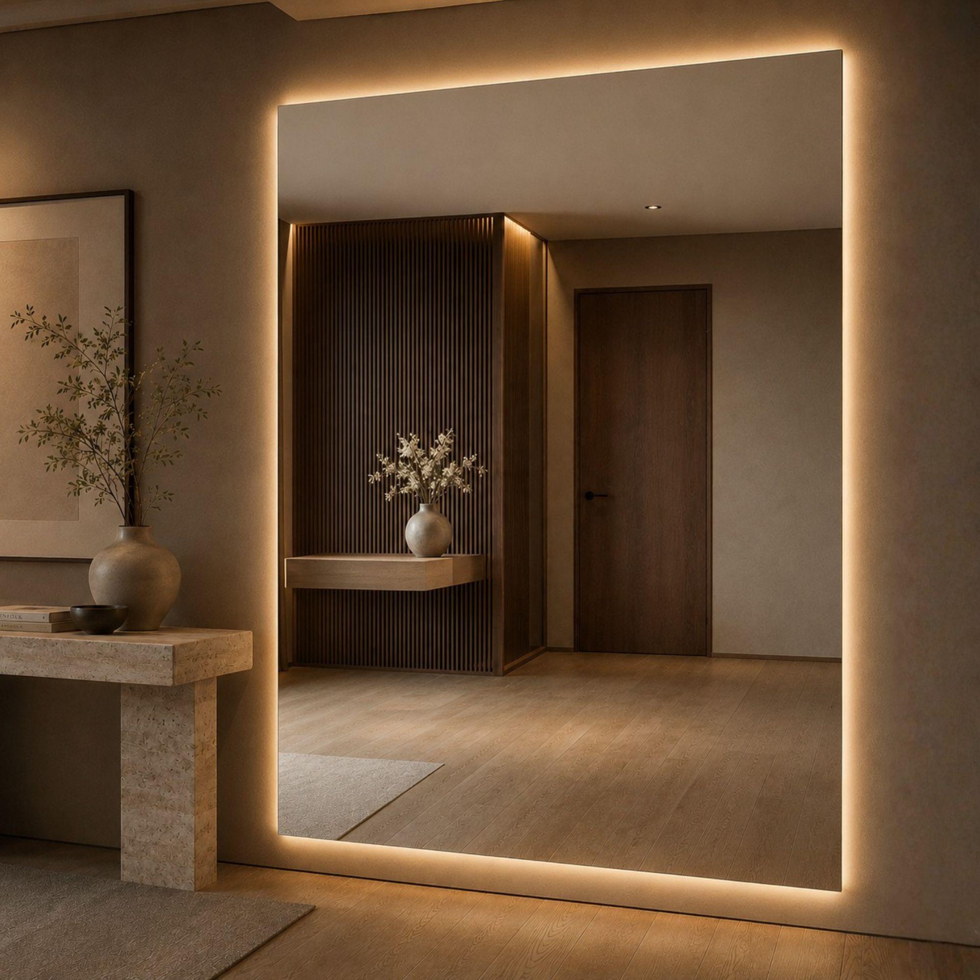 Espejo con led tecnologia cob para iluminar muchos espacios de tu hogar