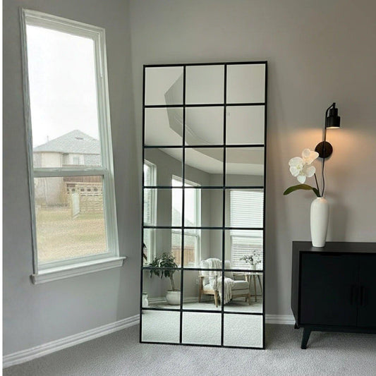 Espejo Ventana Cuadriculado