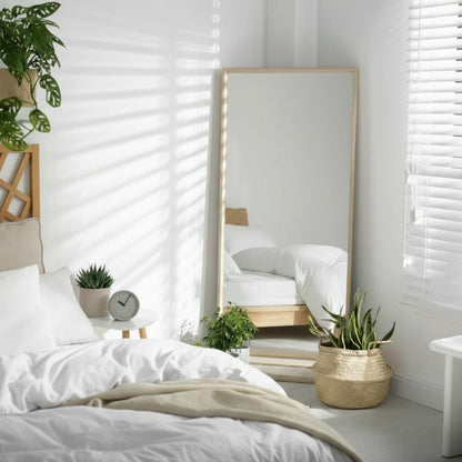 Espejo con Marco de Madera de Pino Natural