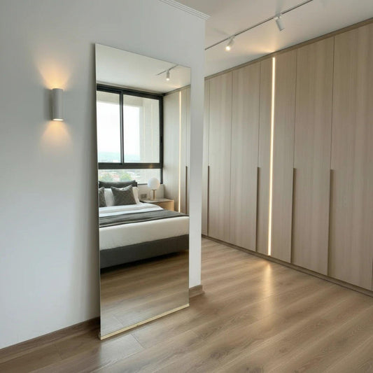 Espejo con base Rectangular Vertical