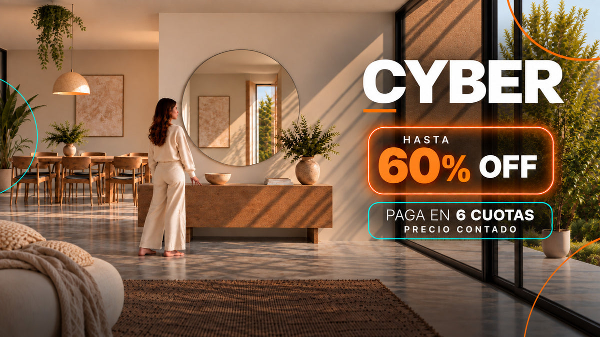 Espejos marca yourhomeplan en oferta con descuento en este cybermonday en chile gran variedad de espejos