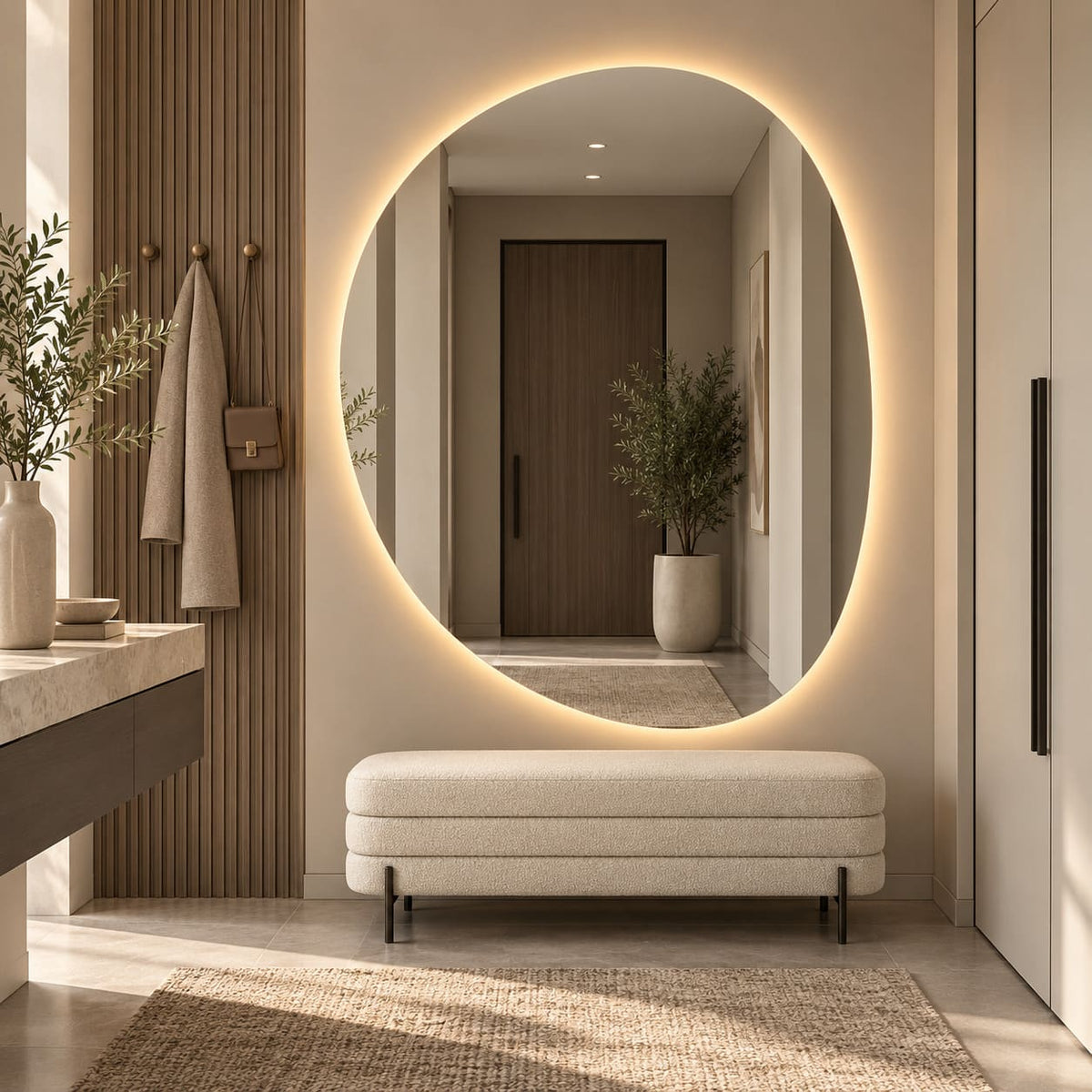 Espejo Orgánico LED Grecia