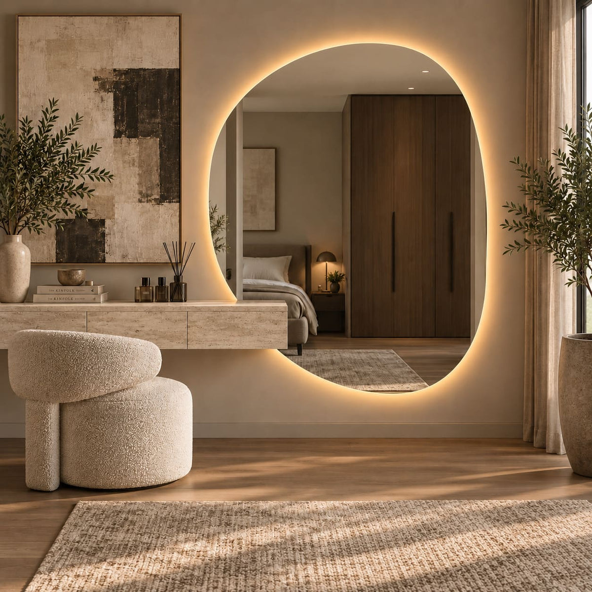 Espejo Orgánico LED Grecia