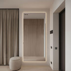 espejo LED de formato grande con cristal belga europeo libre de plomo 