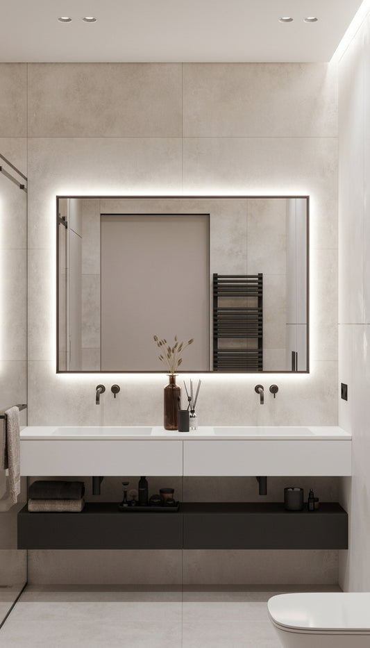 Rectangular Minimalista Retroiluminado - Yourhomeplan