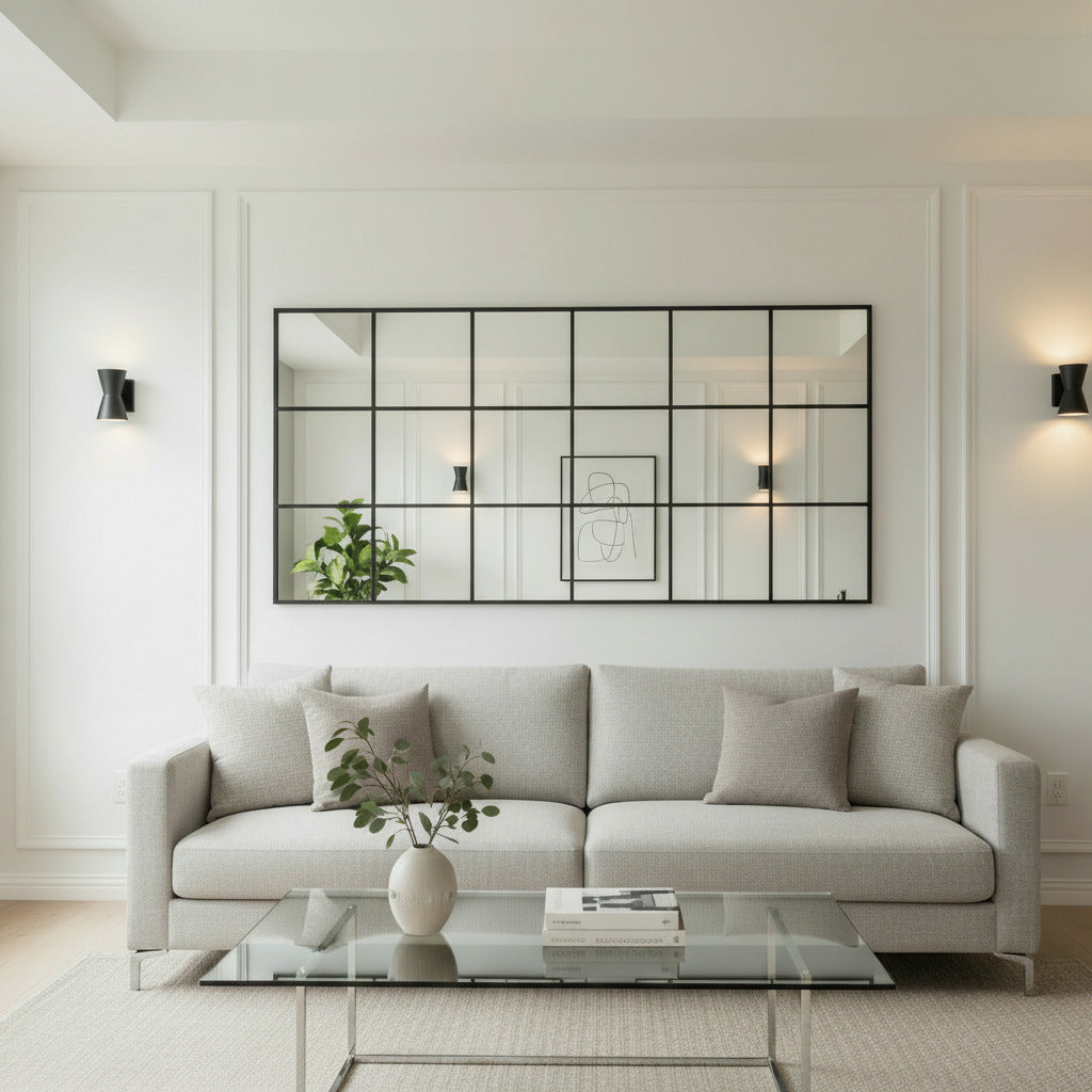 Espejo Ventana Cuadriculado