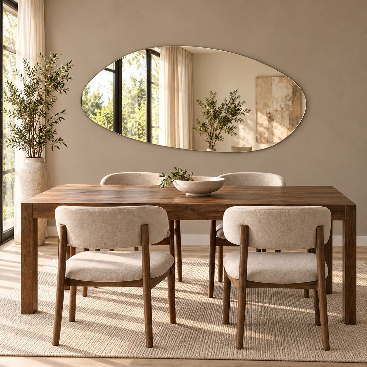 espejo para colgar sin marco de forma irregular llamado executive marca yourhomeplan ideal para sala de estar comedor o cualquier lugar de tu hogar