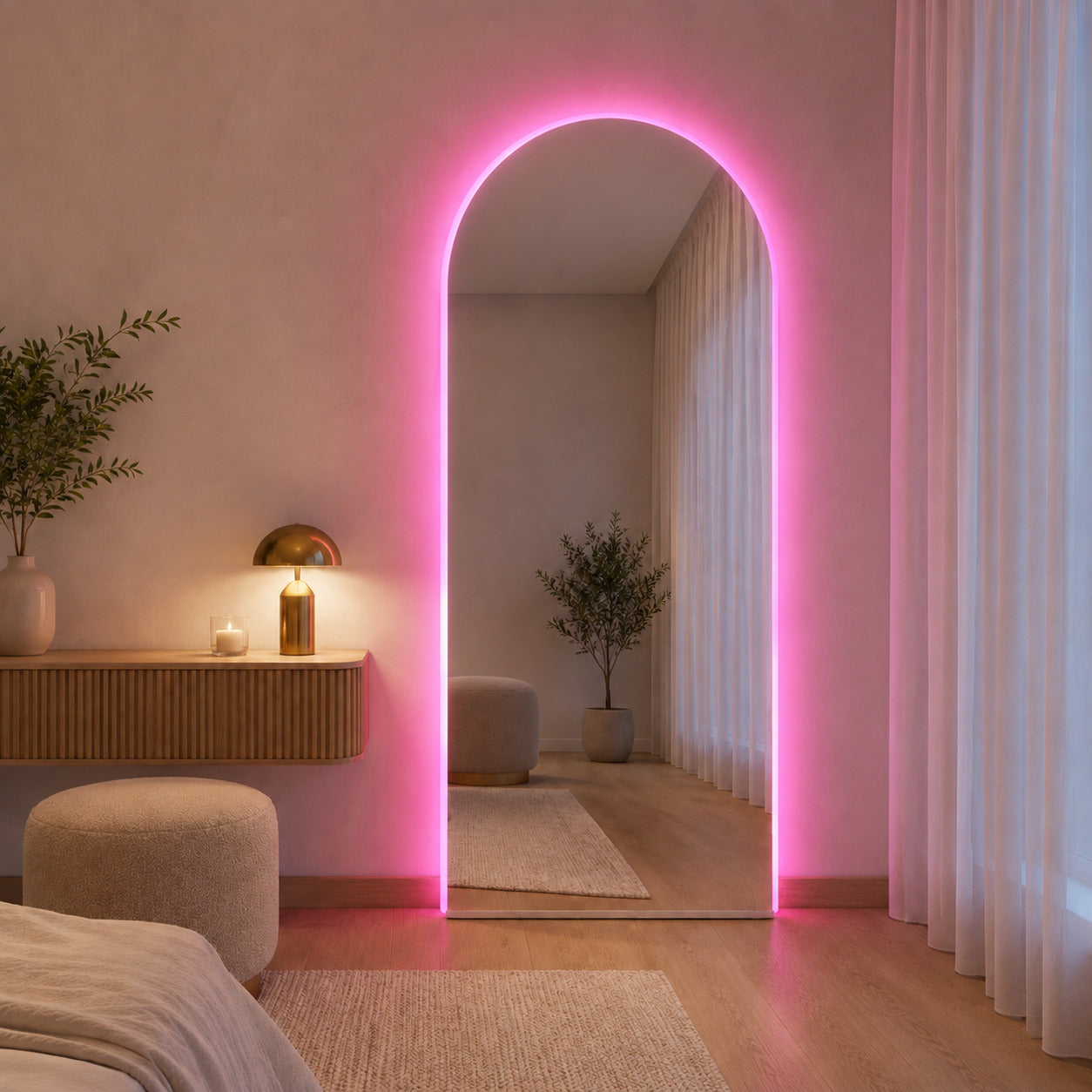 Espejo de pared LED MULTICOLOR - Glam