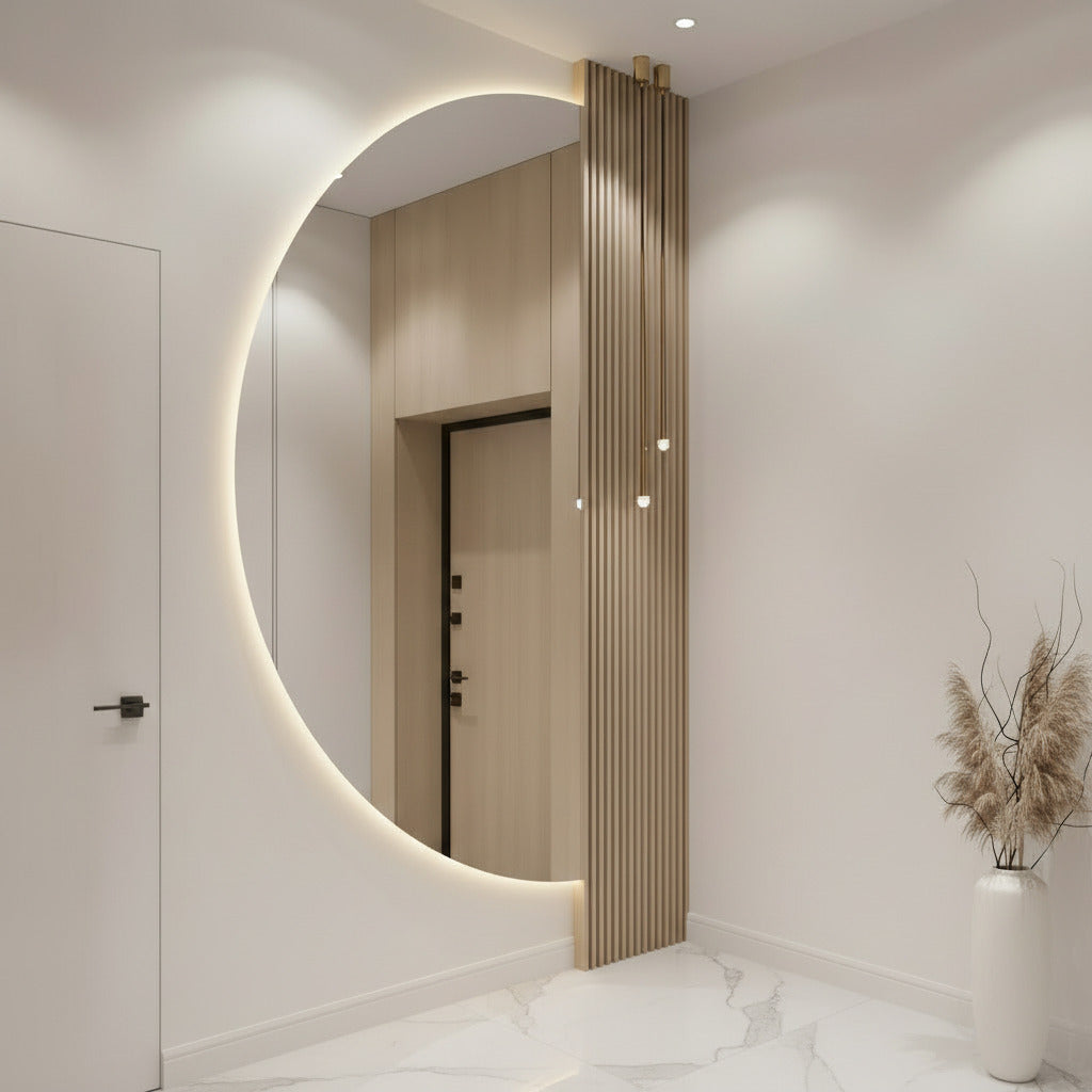 Espejo LED de pared para recibidor Punto Medio