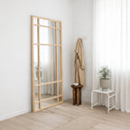 espejo estilo ventana con marco tratada y escogida con espejo belga de 4mm europeo libre de plomo y con capa protectora de hongos